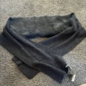 Banana Republic Faux Fur Knit Scarf